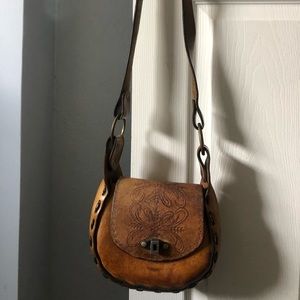 Western leather purse
